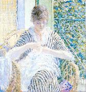 Frieseke, Frederick Carl On the Balcony Sweden oil painting artist